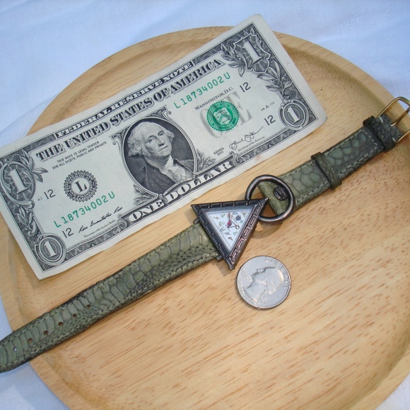 Vintage Watch Womens Genuine Alligator Leather - Picture 6 of 8